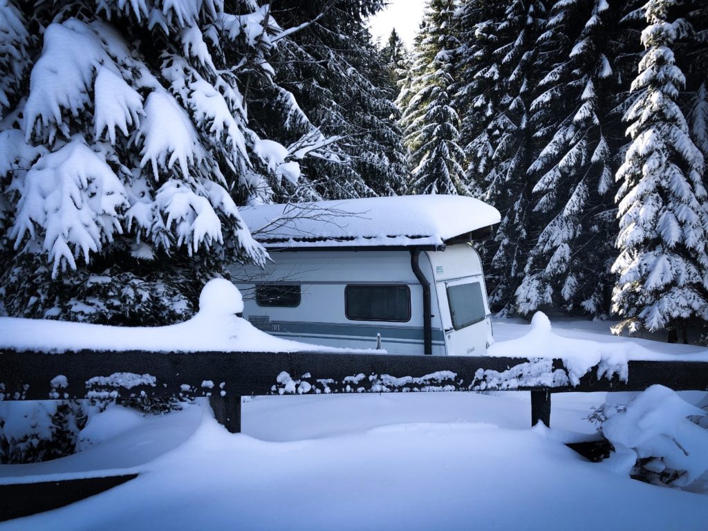 Rv in the Snow